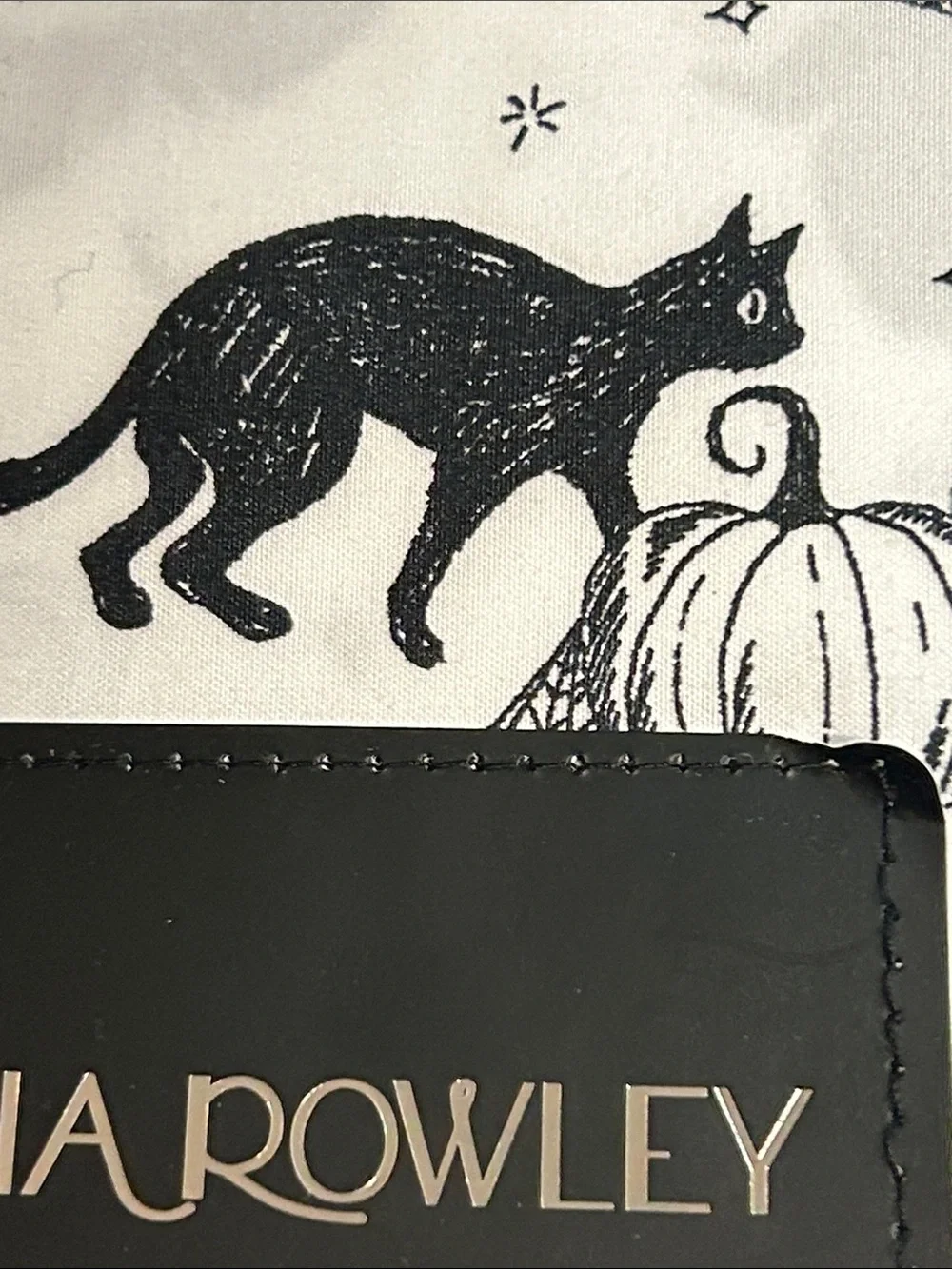 New Queen BedSheets Cynthia Rowley White with Black Cat Lovers